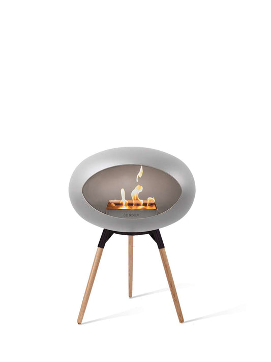 Le Feu - Dome Ground Low - Nickel + Black + Soaptreated Oak + Steel - Skandi London
