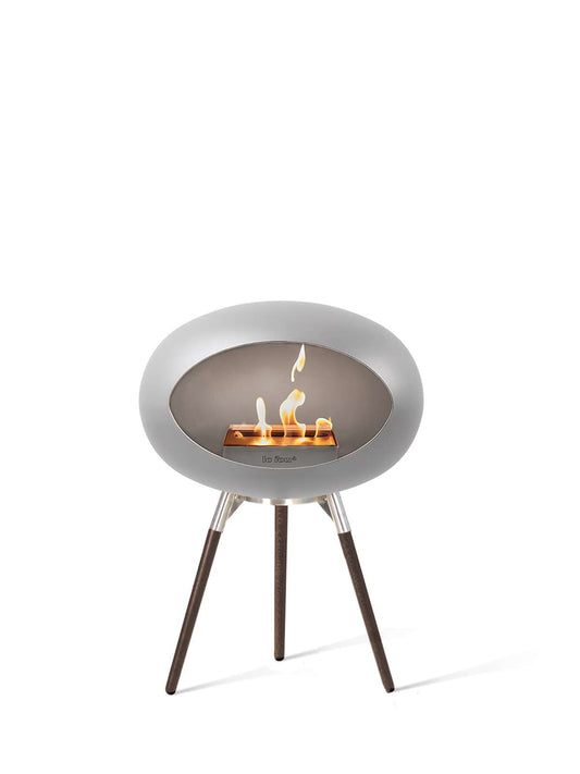 Le Feu - Dome Ground Low - Nickel + Steel + Smoked Oak + Steel - Skandi London
