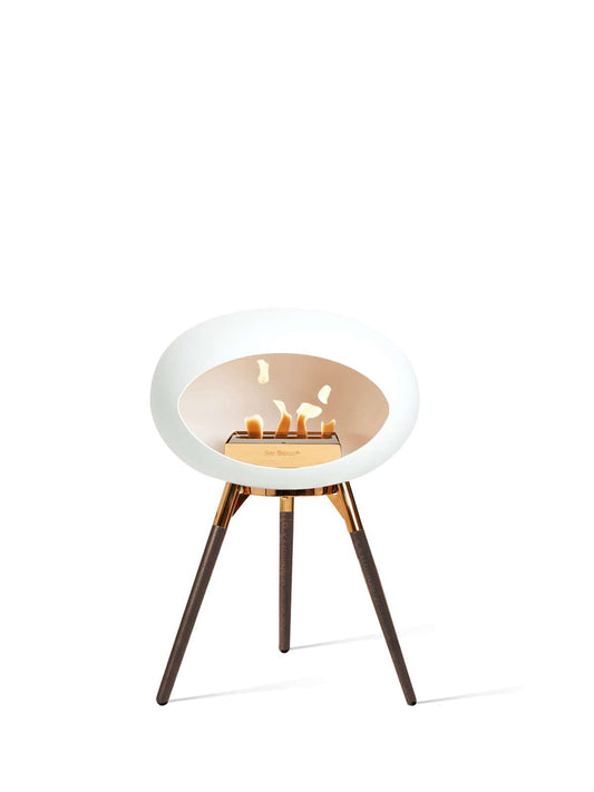 Le Feu - Dome Ground Low - White + Rosegold + Smoked Oak + Rosegold - Skandi London