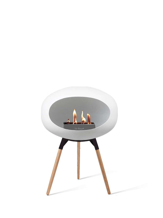 Le Feu - Dome Ground Low - White + Black + Soaptreated Oak + Steel - Skandi London
