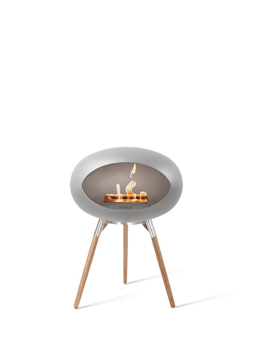 Le Feu - Dome Ground Low - Nickel + Steel + Soaptreated Oak + Steel - Skandi London