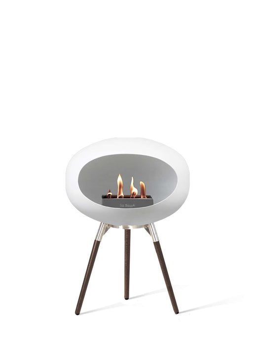 Le Feu - Dome Ground Low - White + Steel + Smoked Oak + Steel - Skandi London