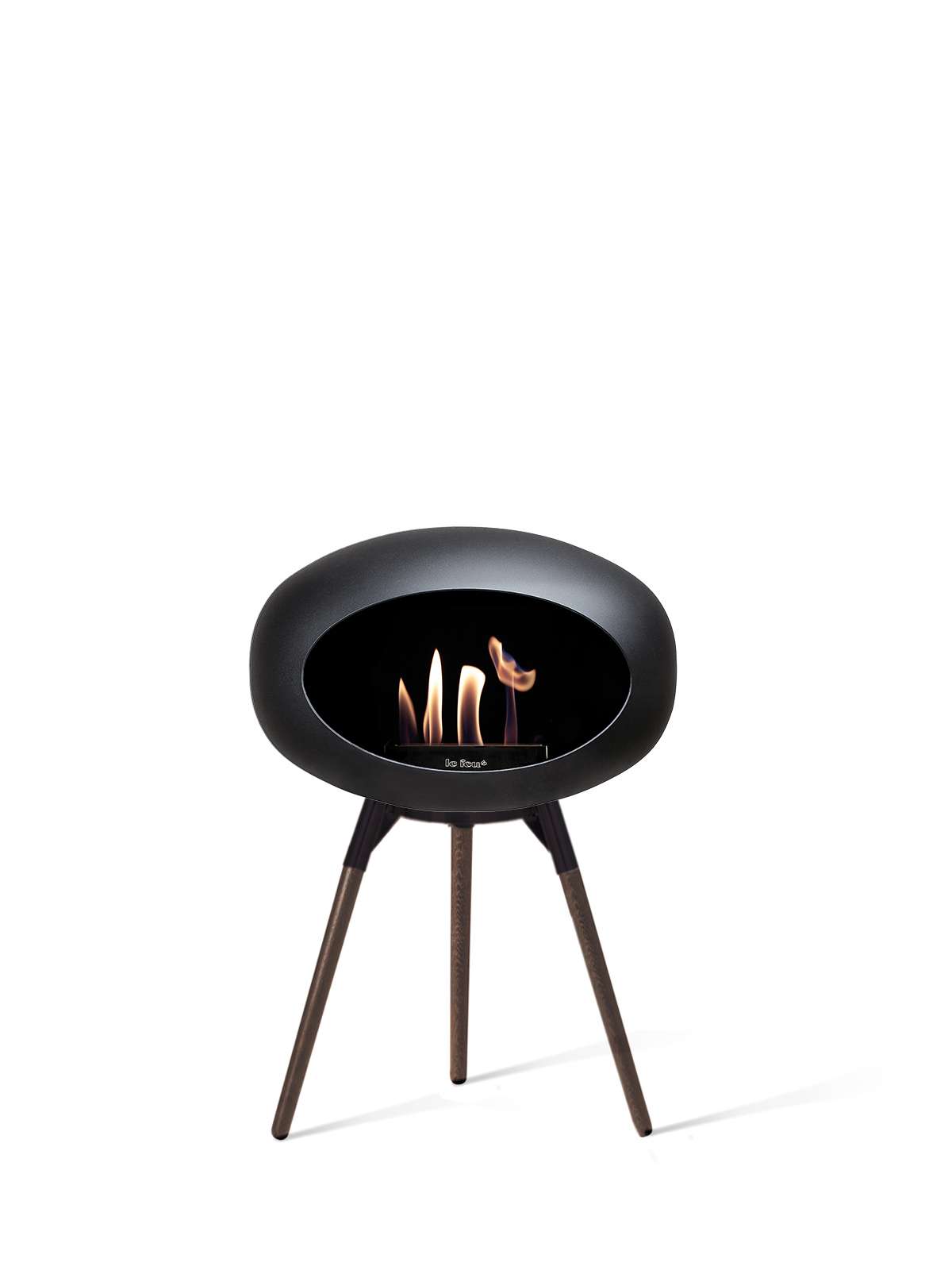 Le Feu - Dome Ground Low - Black + Black + Smoked Oak + Steel - Skandi London