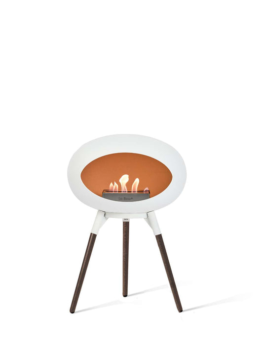 Le Feu - Dome Ground Low - White + White + Smoked Oak + Steel - Skandi London