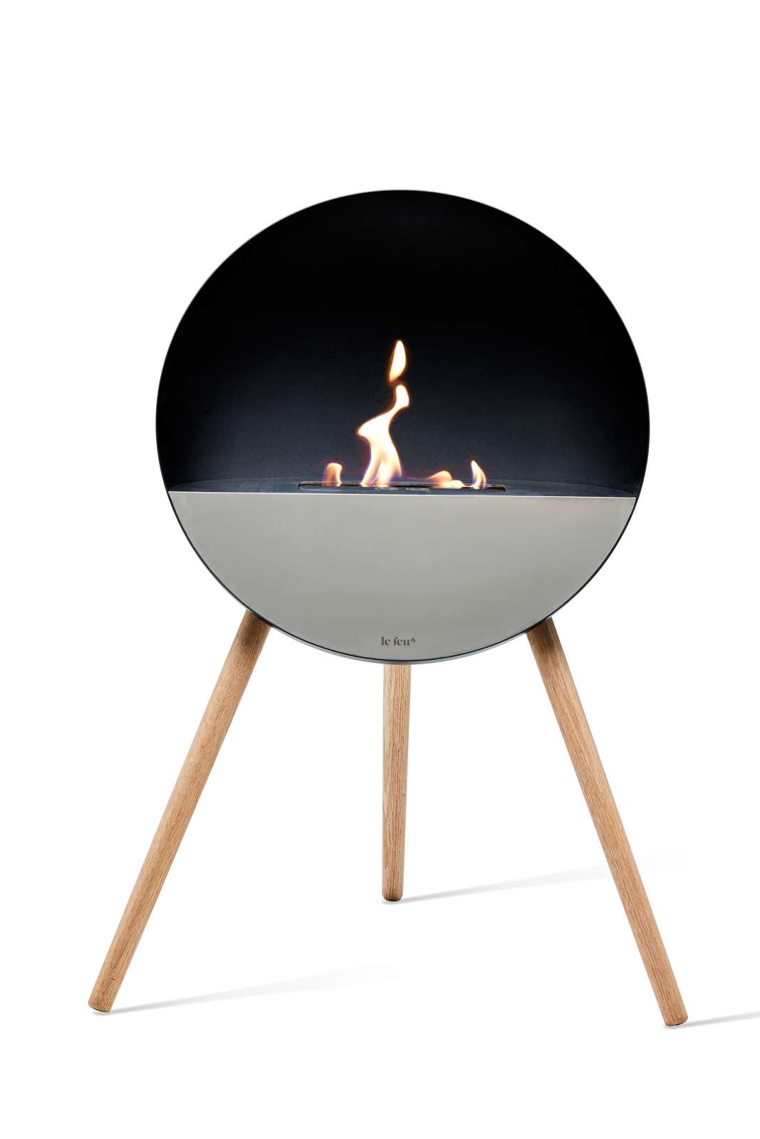 Le Feu - Eye - Black + Black + Mirror Glass + Soaptreated Oak - Skandi London