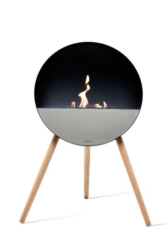 Le Feu - Eye - Black + Black + Mirror Glass + Soaptreated Oak - Skandi London