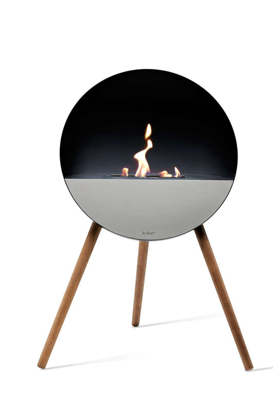 Le Feu - Eye - Black + Black + Mirror Glass + Smoked Oak - Skandi London