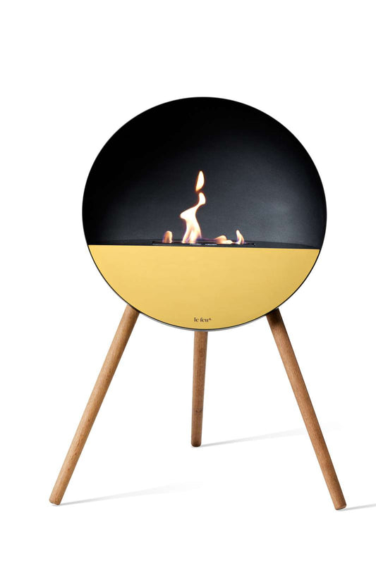 Le Feu - Eye - Black + Black + Rosegold + Soaptreated Oak - Skandi London