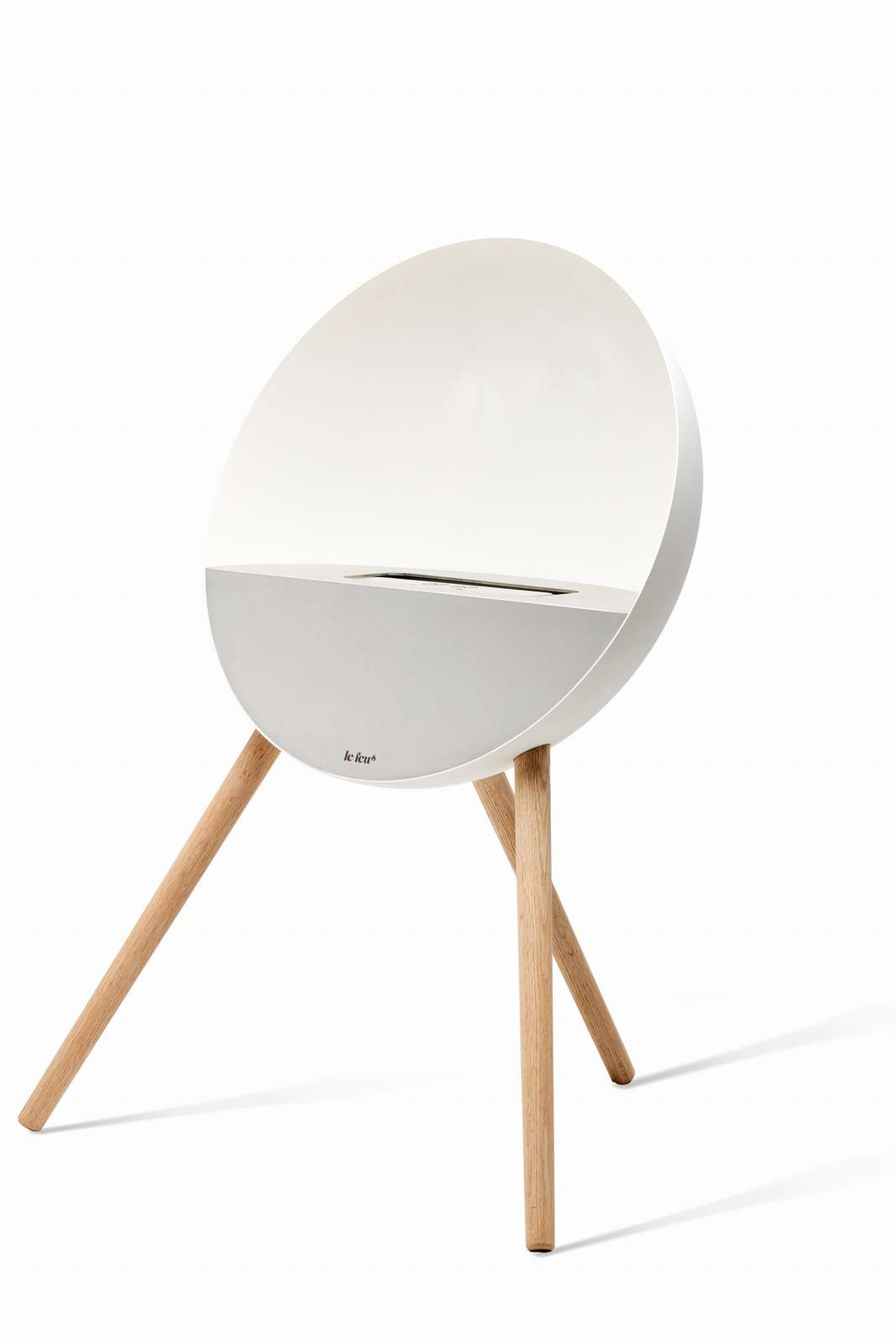 Le Feu - Eye - White + White + Mirrored Glass + Soaptreated Oak - Skandi London