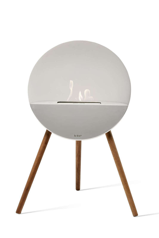 Le Feu - Eye - White + White + Mirrored Glass + Smoked Oak - Skandi London