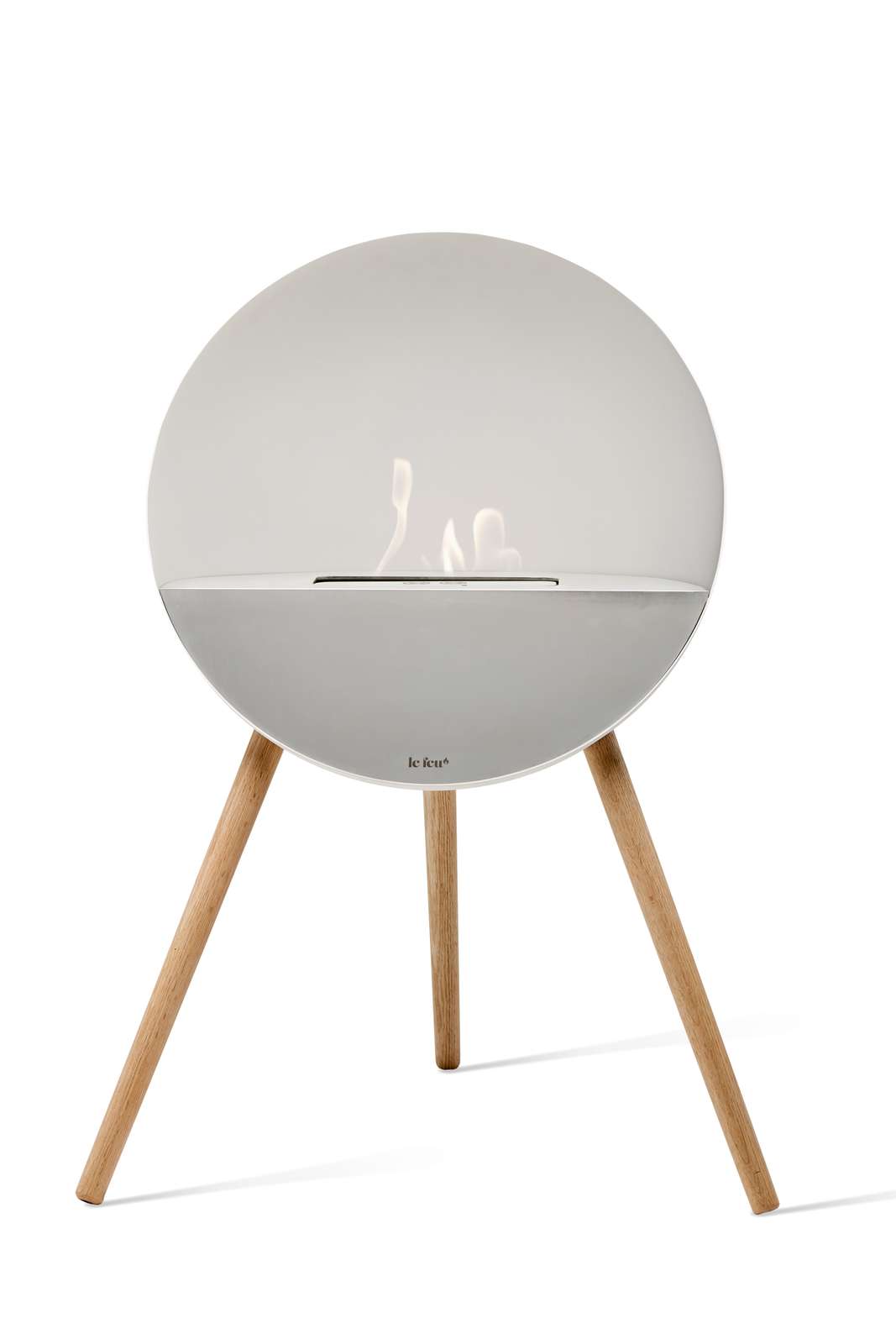 Le Feu - Eye - White + White + Mirrored Glass + Soaptreated Oak - Skandi London