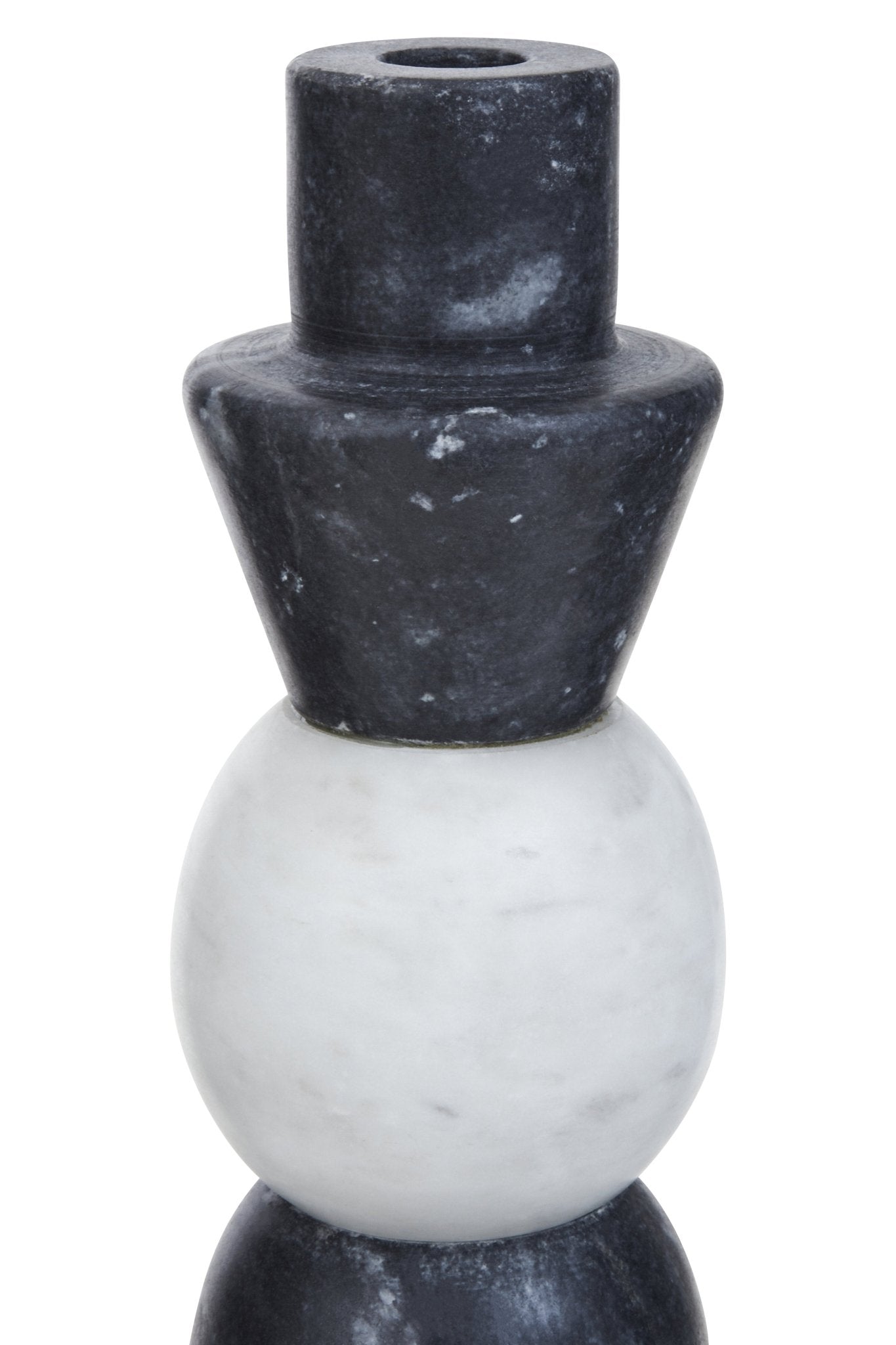 Leif Layered Marble Candle Holder - Skandi London