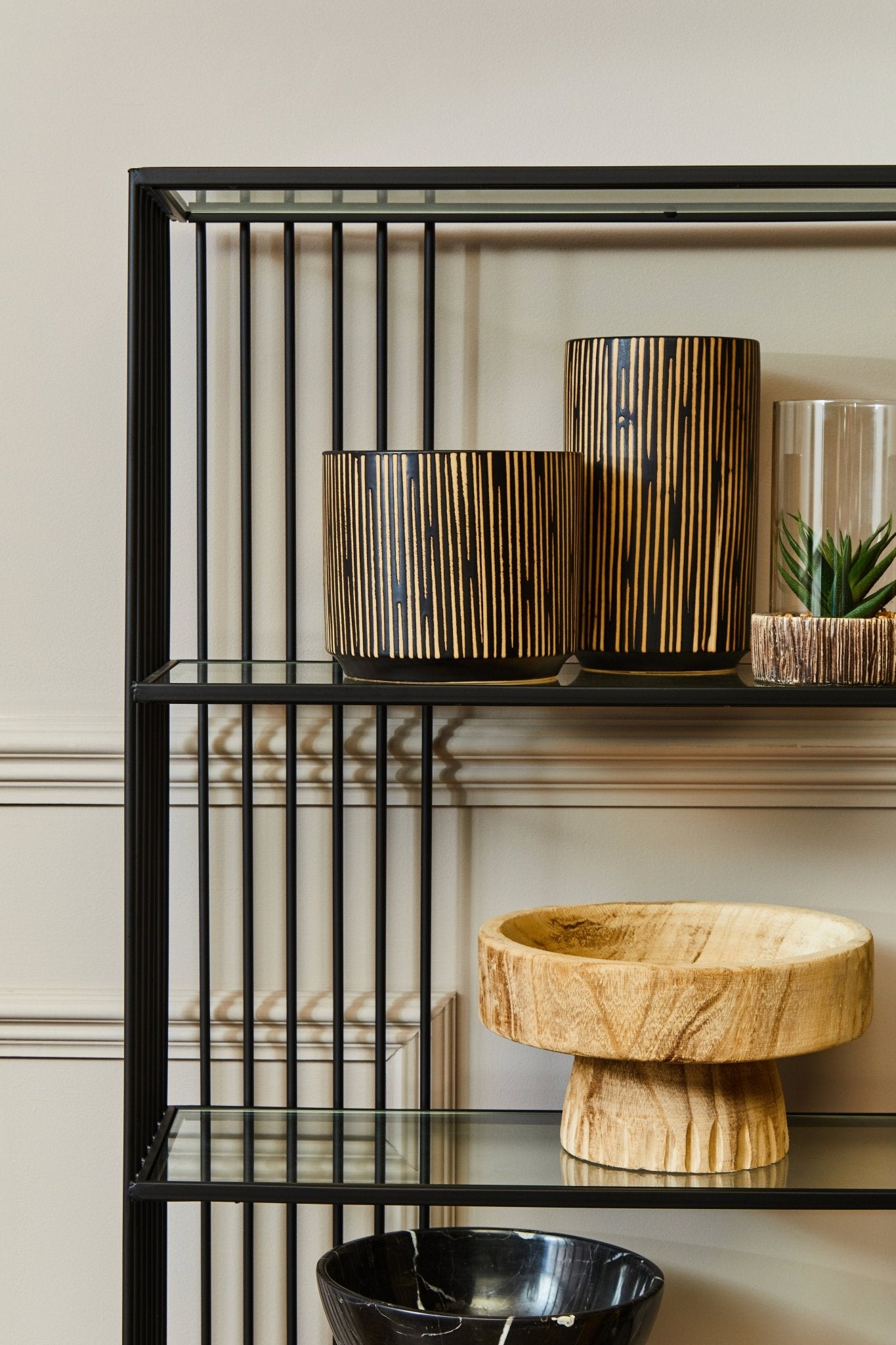Annika Natural Engraved Round Bowl - Skandi London