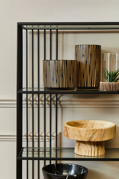 Annika Natural Engraved Round Bowl - Skandi London