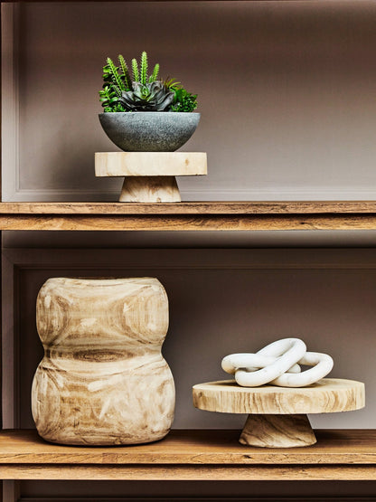 Annika Natural Engraved Round Bowl - Skandi London