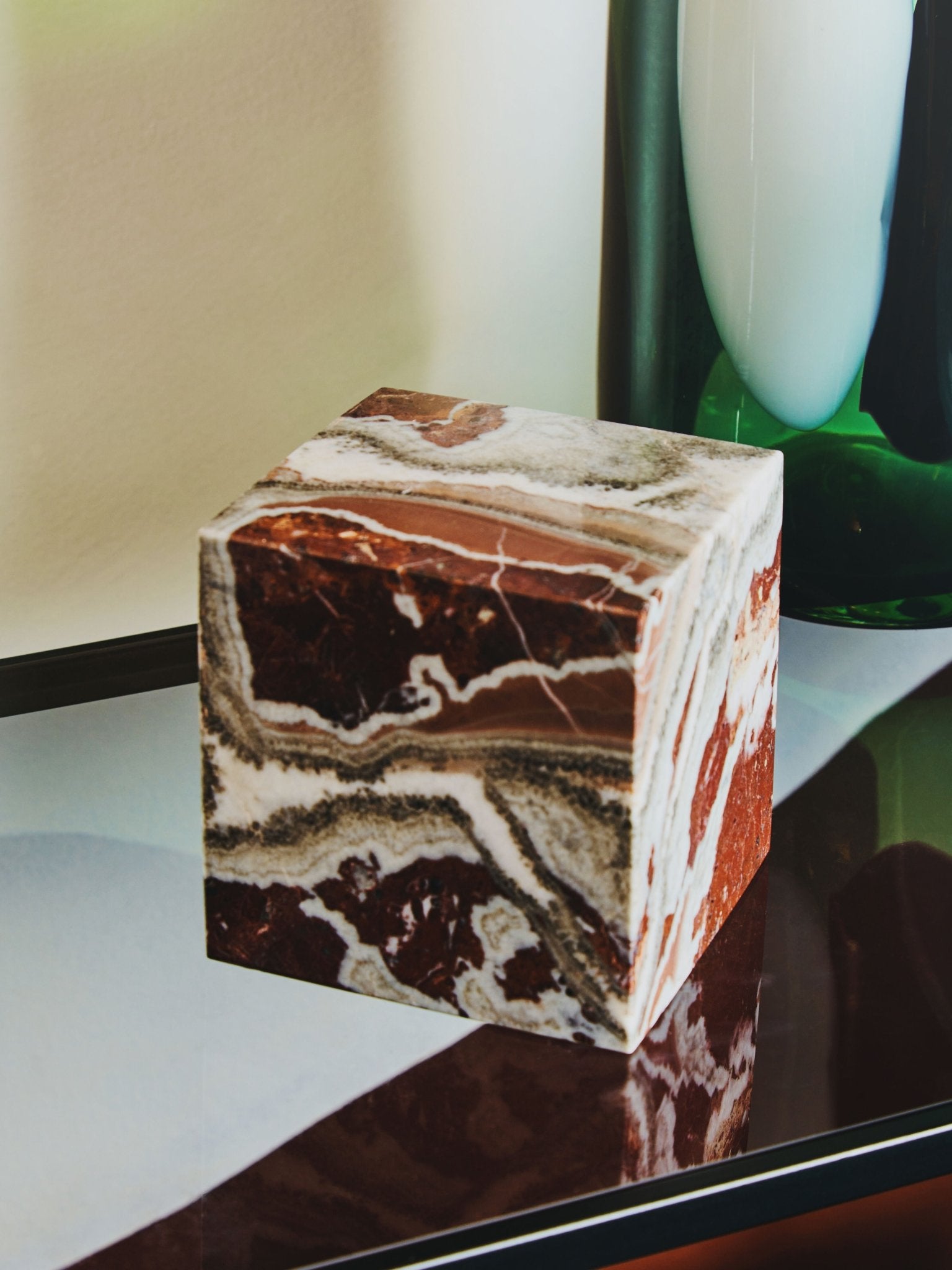 Vida Marble Cube Ornament - Skandi London