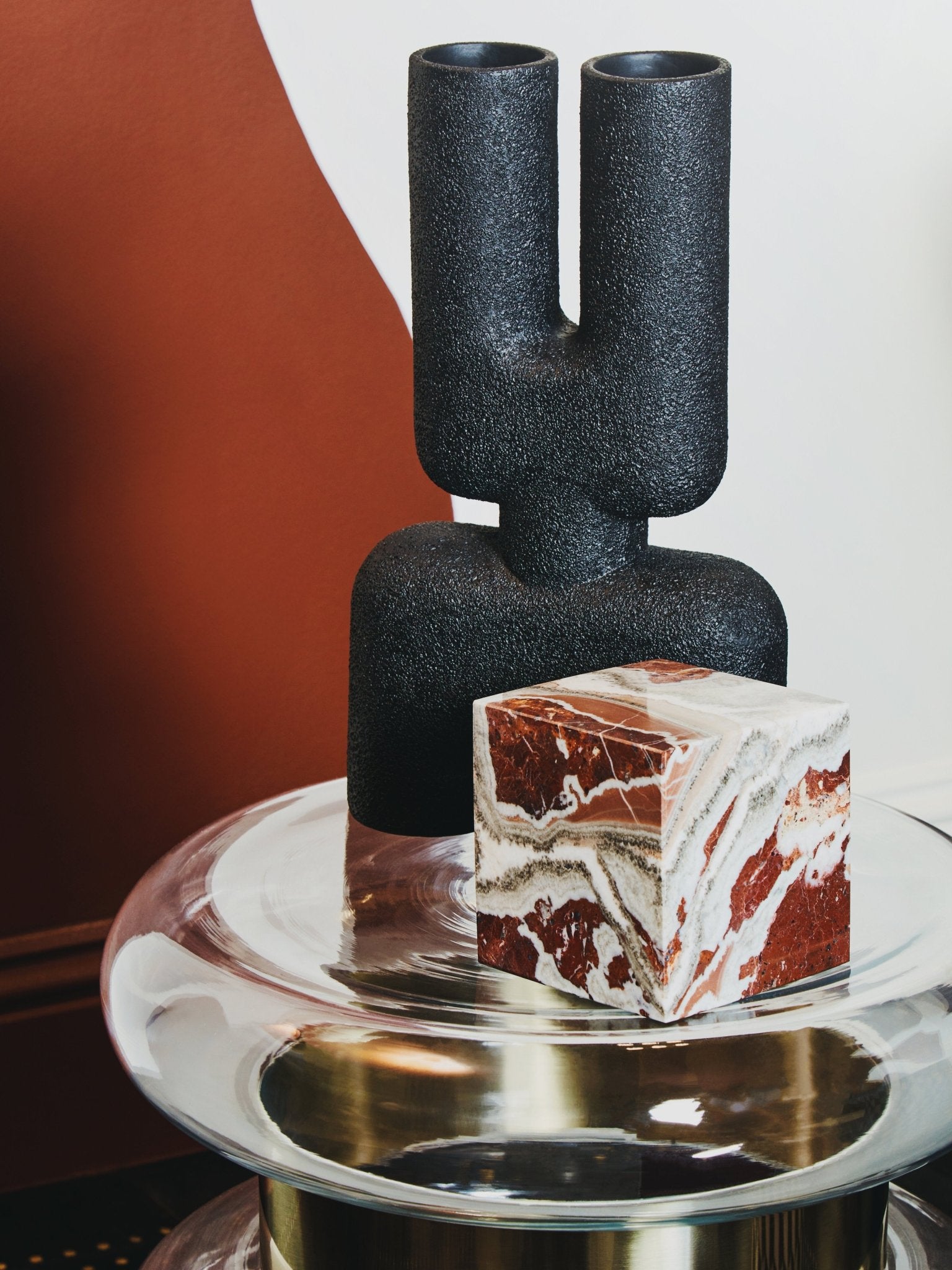 Vida Marble Cube Ornament - Skandi London