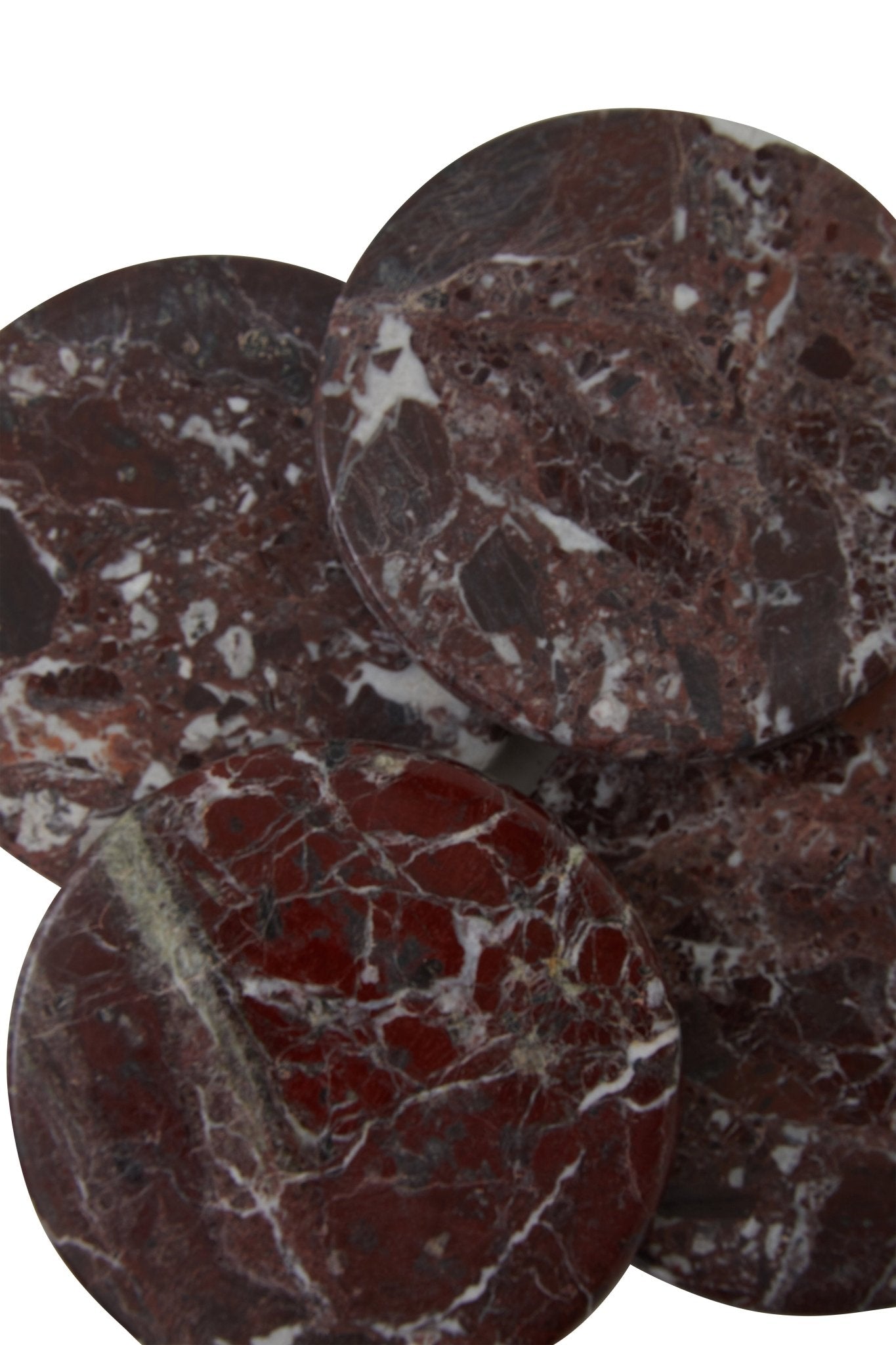 Vida Set Of Four Round Red Coasters - Skandi London
