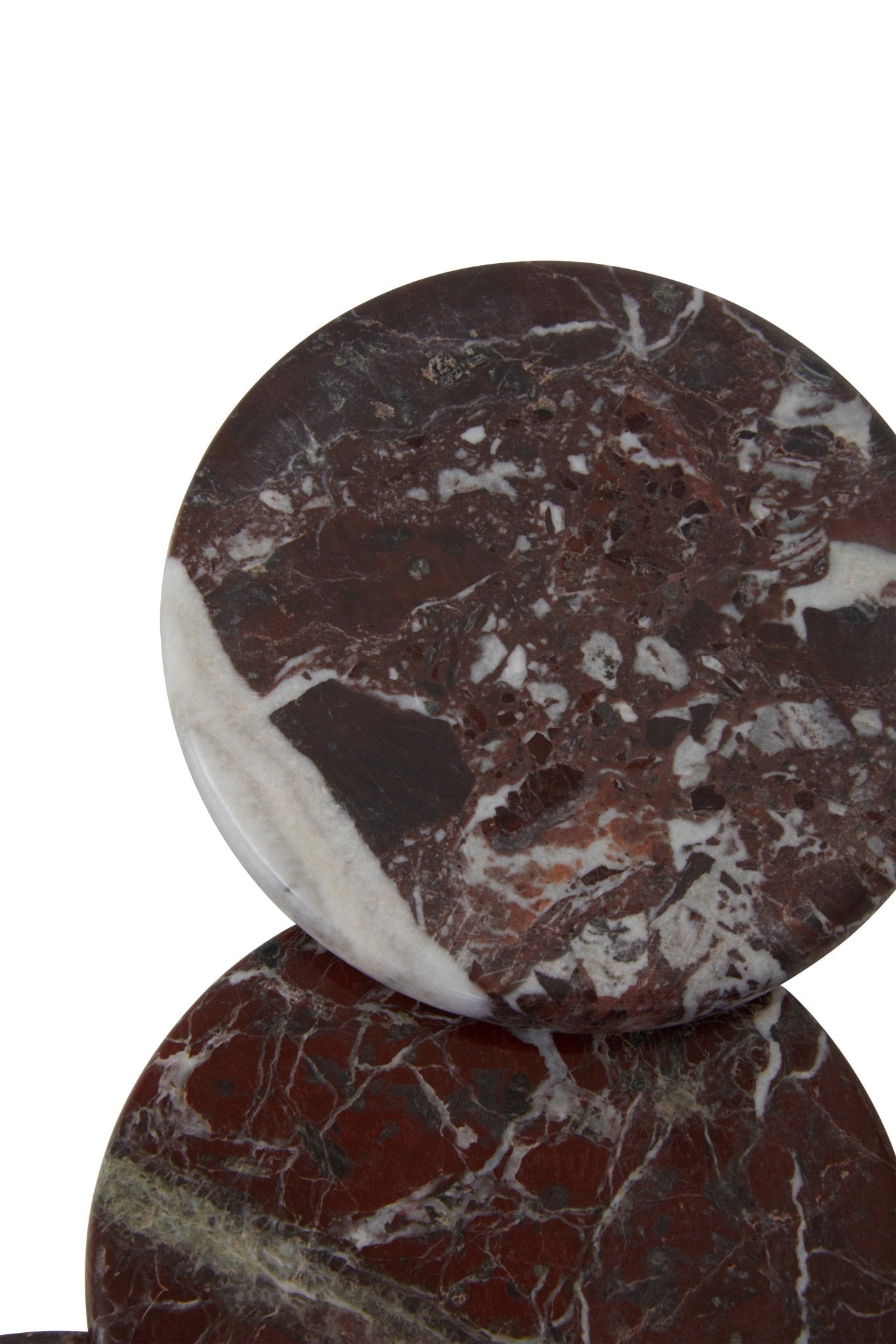 Vida Set Of Four Round Red Coasters - Skandi London