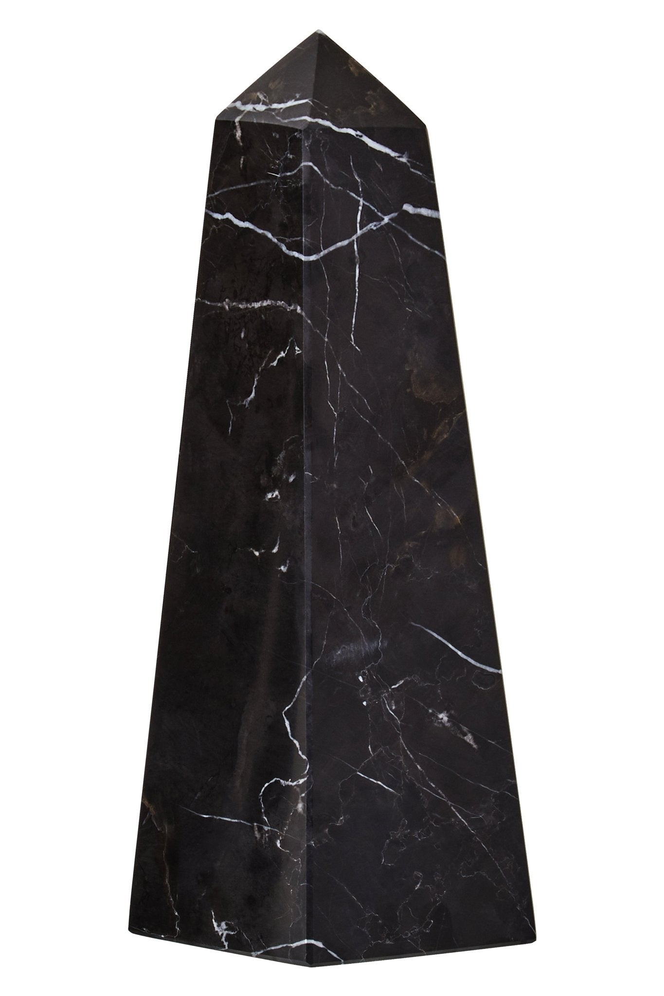 Vida Small Black Marble Obelisk - Skandi London