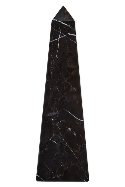 Vida Small Black Marble Obelisk - Skandi London