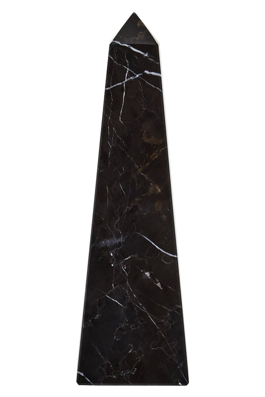 Vida Small Black Marble Obelisk - Skandi London