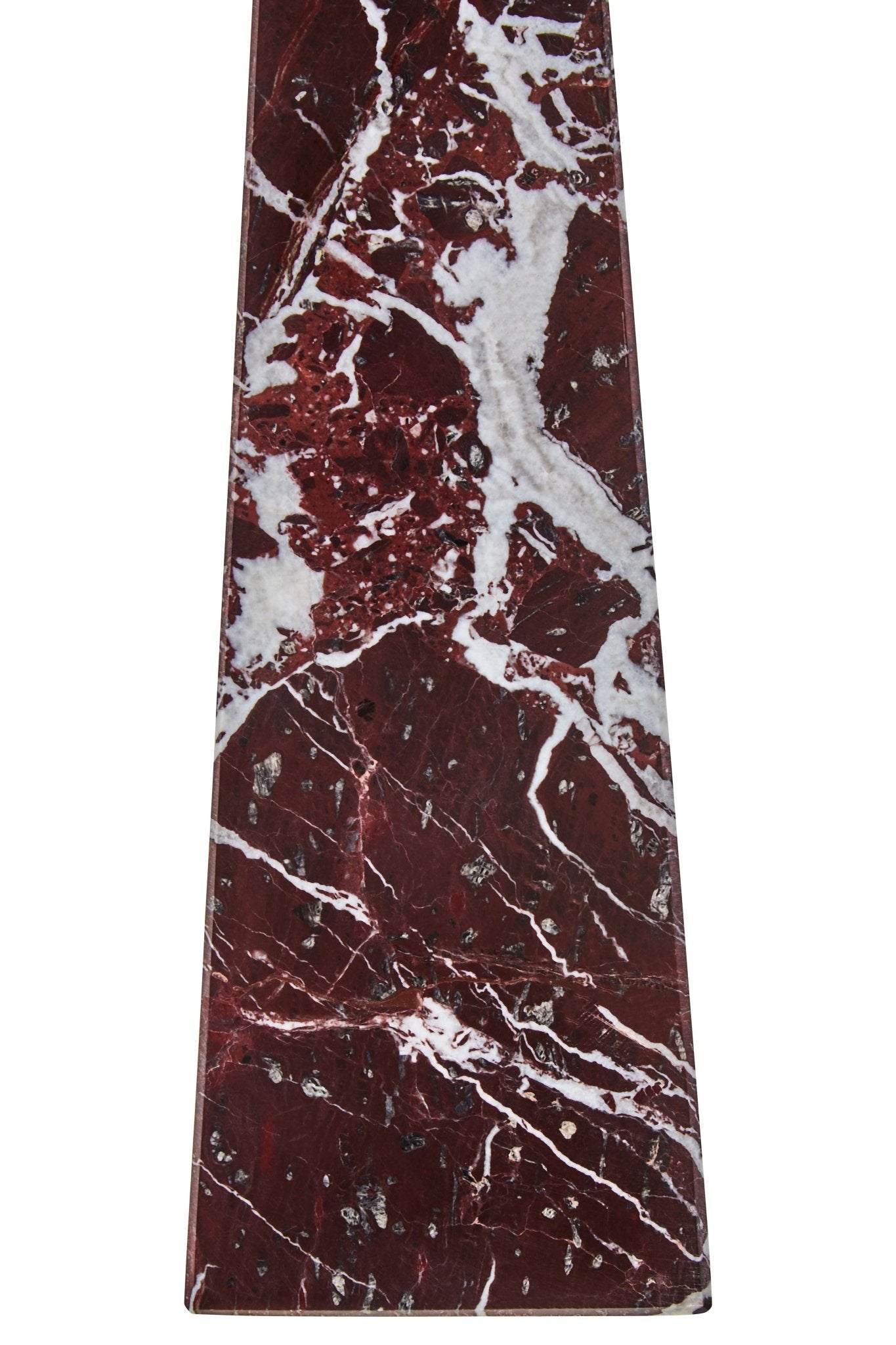 Vida Large Red Marble Obelisk - Skandi London