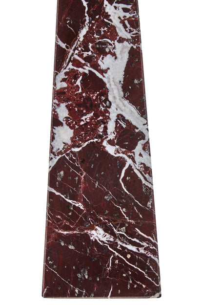 Vida Large Red Marble Obelisk - Skandi London