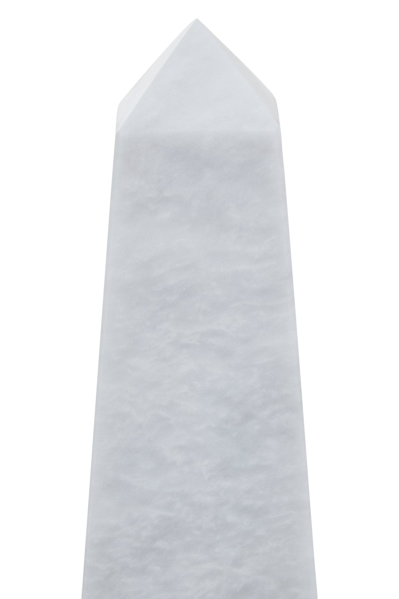 Vida Small White Marble Obelisk - Skandi London