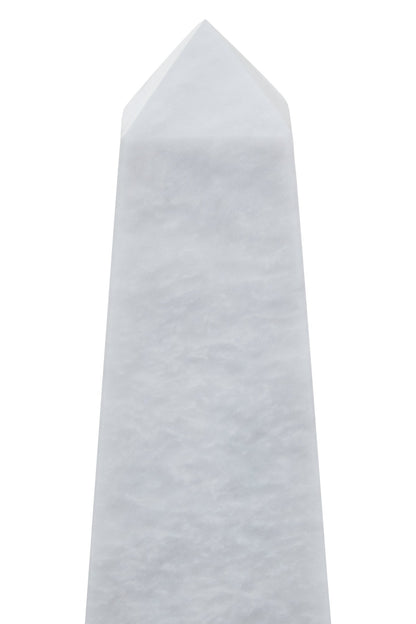Vida Small White Marble Obelisk - Skandi London