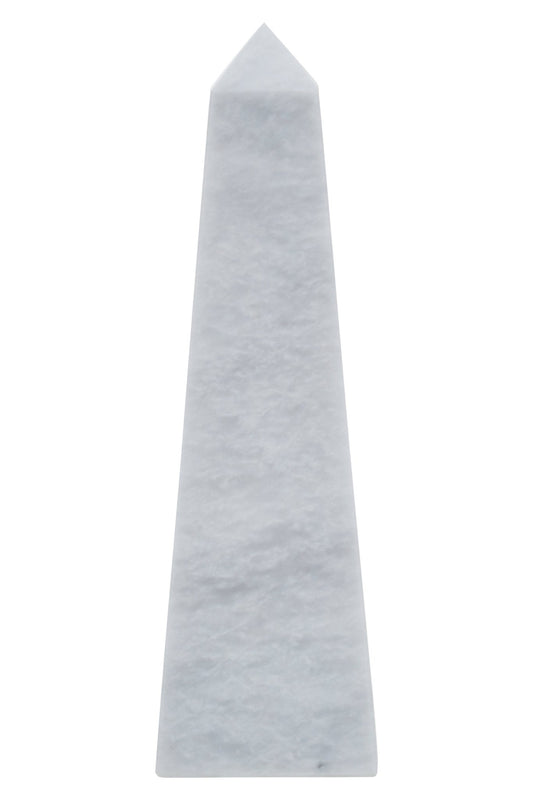 Vida Small White Marble Obelisk - Skandi London