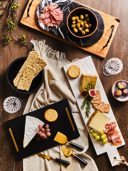 Vida Oval Black Marble Serving Board - Skandi London