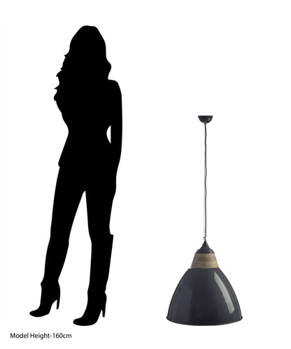 Latham Grey Extra Large Pendant Light - Skandi London