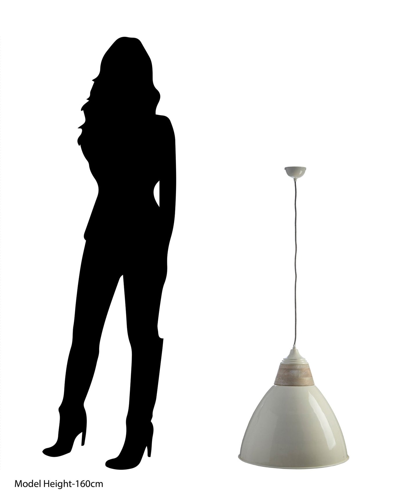 Latham White Extra Large Pendant Light - Skandi London