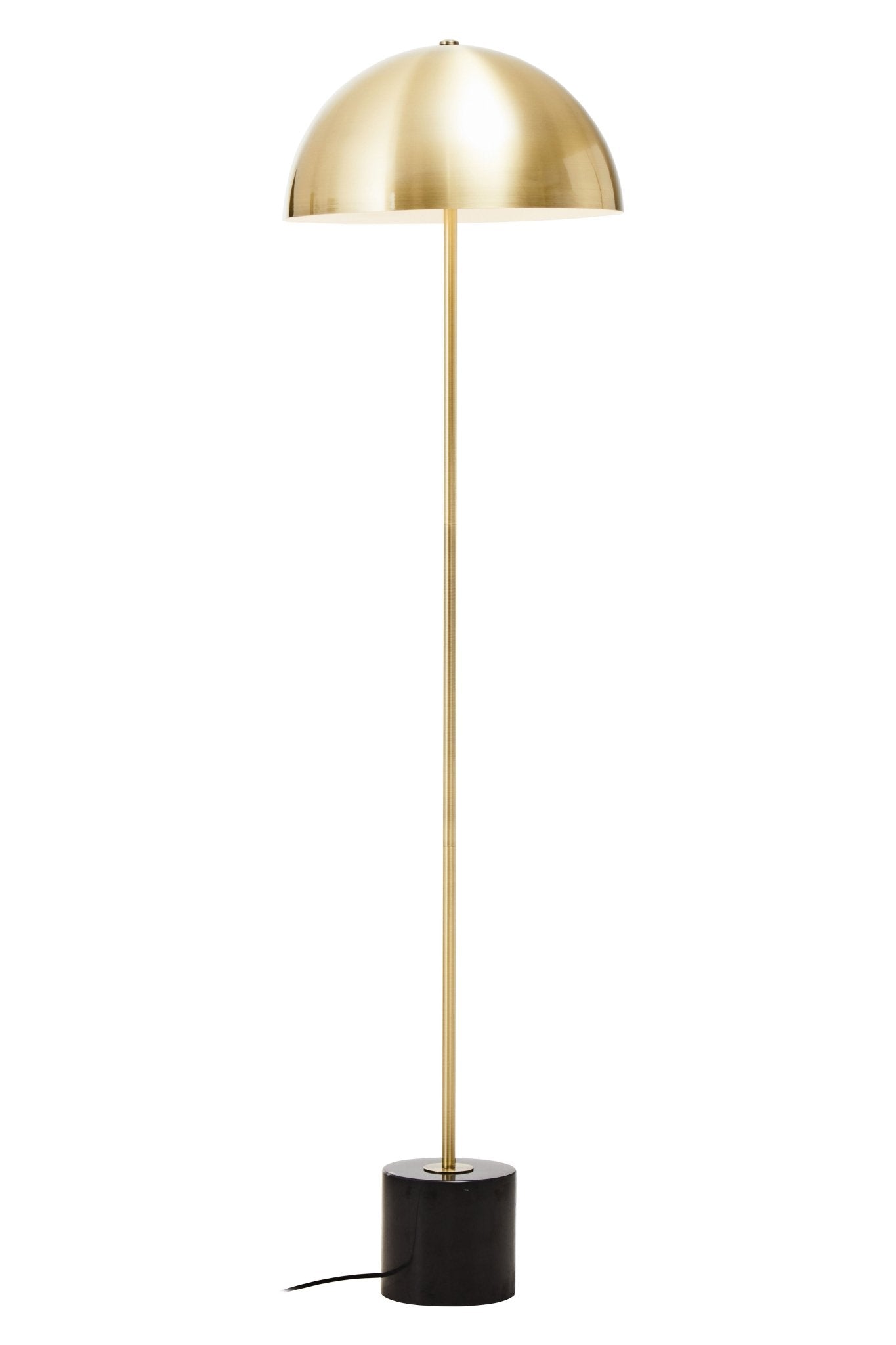 Kieron Brushed Brass Metal Floor Lamp - Skandi London