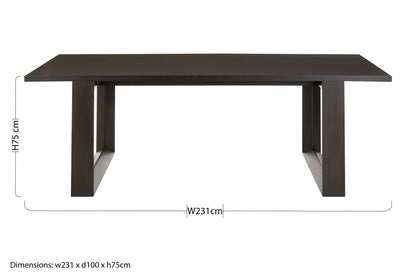 Dagmar Dining Table in oak veneer - Skandi London