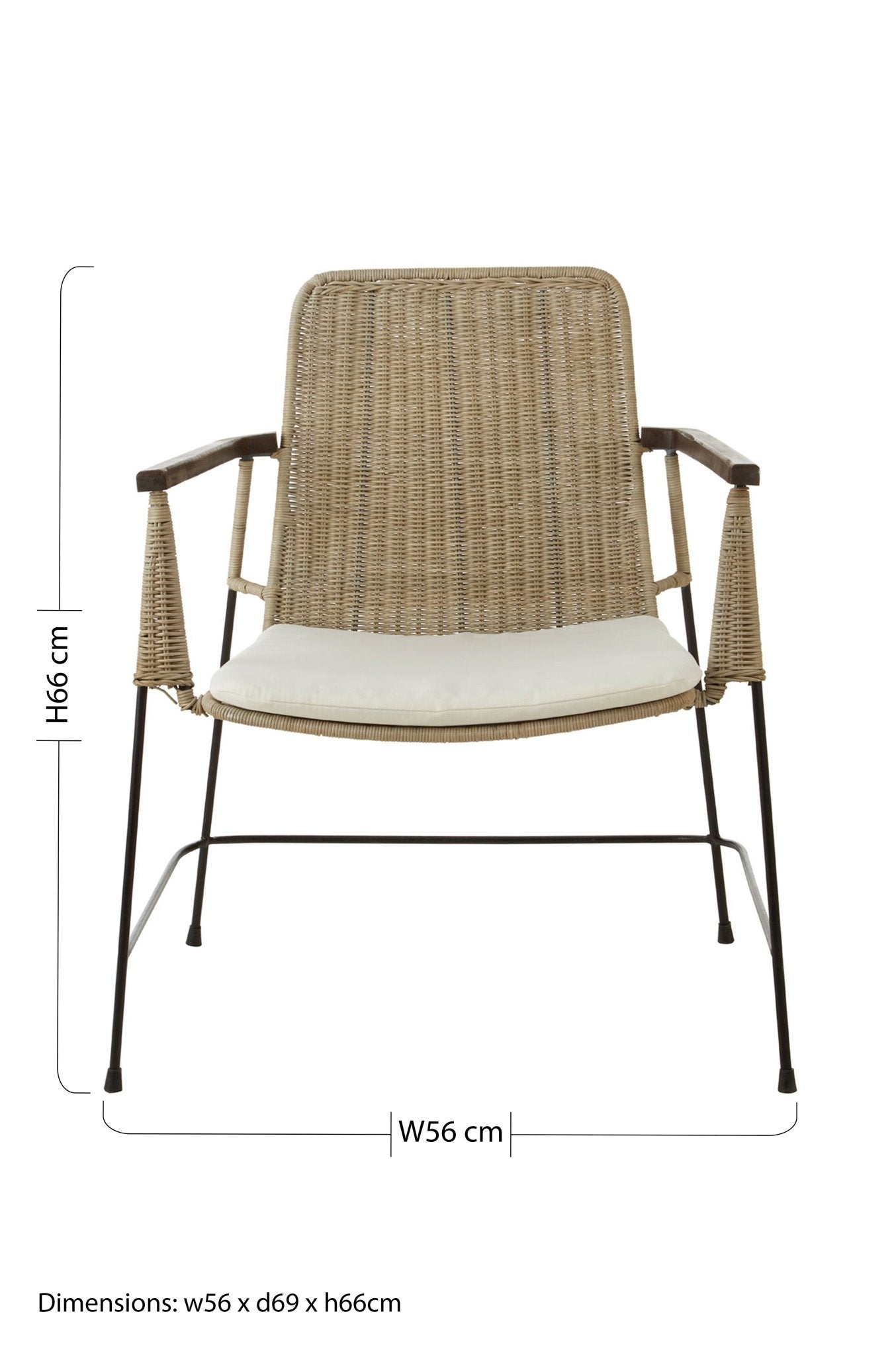 Gunner Traditional Design Natural Rattan Chair - Skandi London