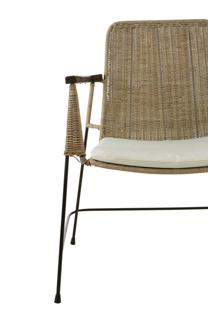 Gunner Traditional Design Natural Rattan Chair - Skandi London