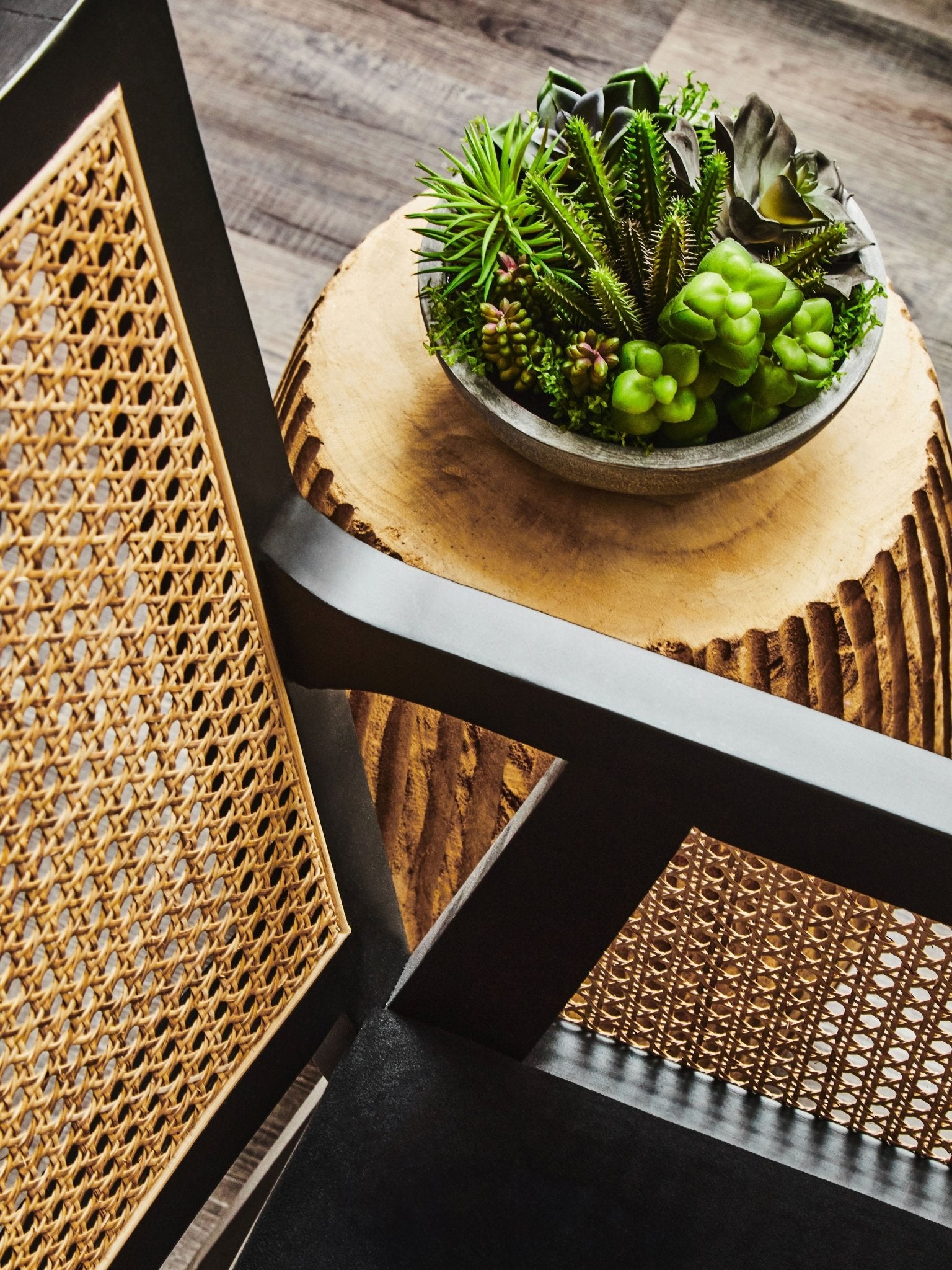 Carin Cane Rattan Back Chair - Skandi London