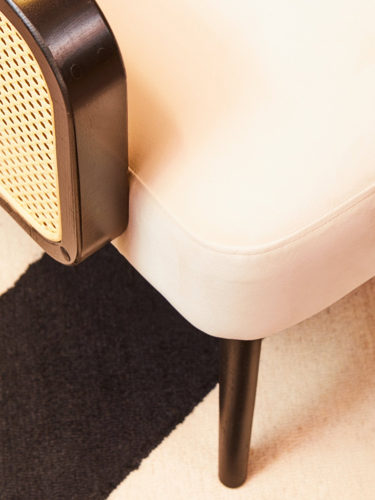 Erik Natural Velvet Armchair - Skandi London