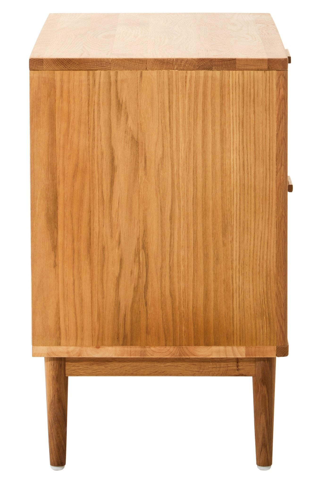 Janica Rattan and Oak Wood Two Drawer Chest - Skandi London
