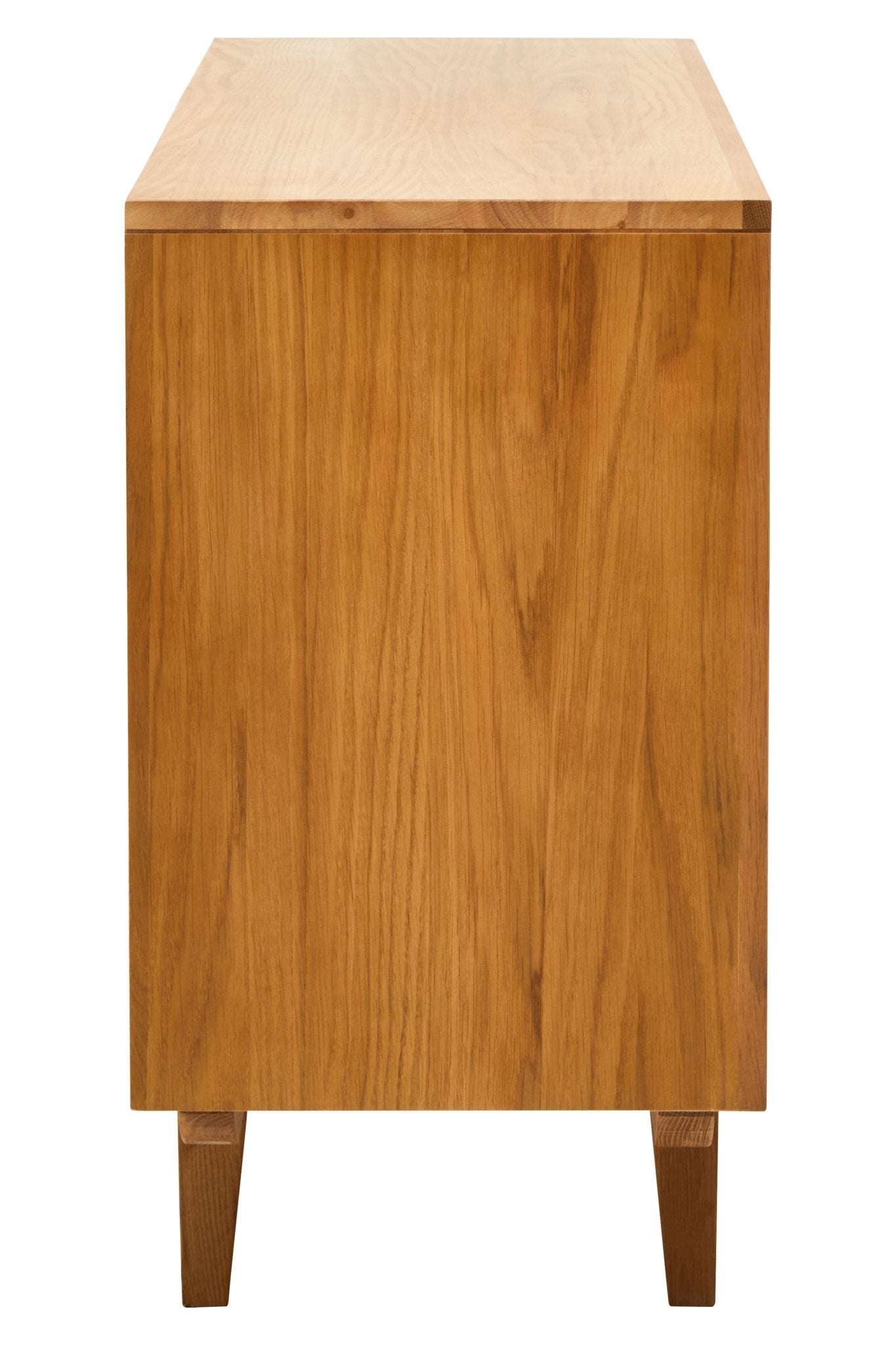Janica 4 Door Natural Rattan And Oak Sideboard - Skandi London