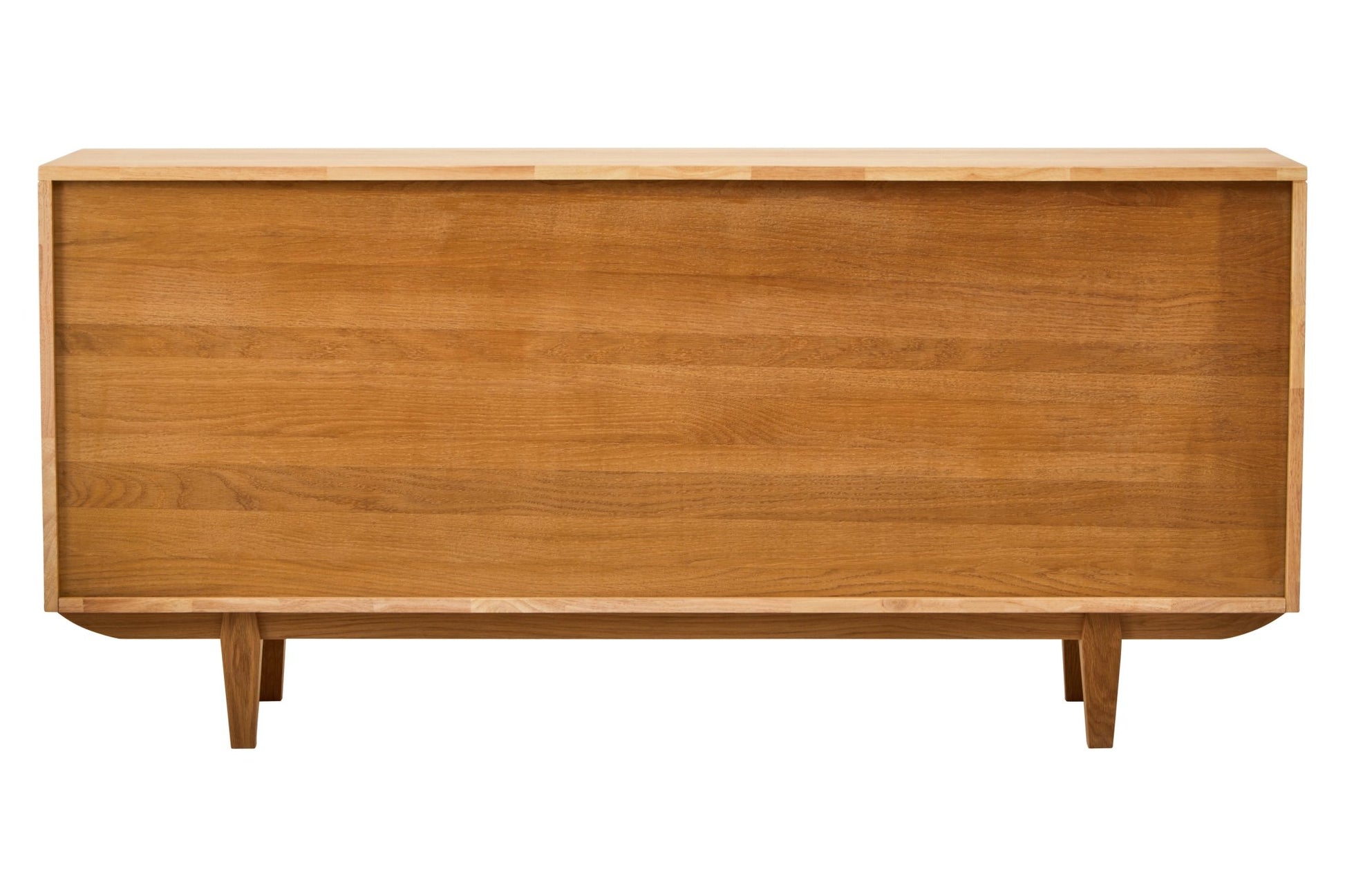 Janica 4 Door Natural Rattan And Oak Sideboard - Skandi London