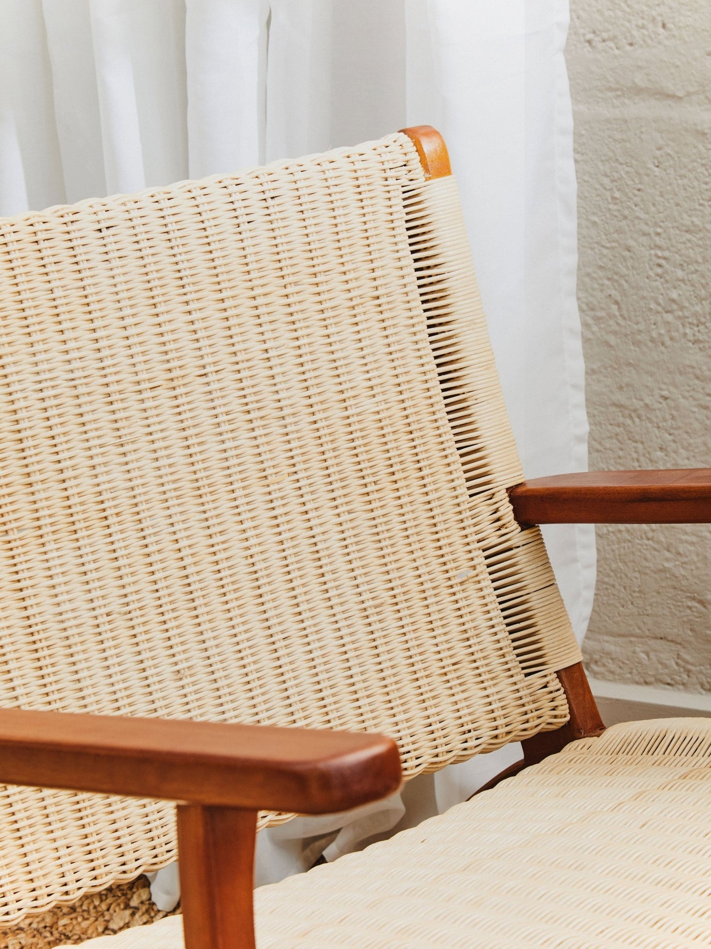 Gunner Woven Chair In Natural Rattan - Skandi London