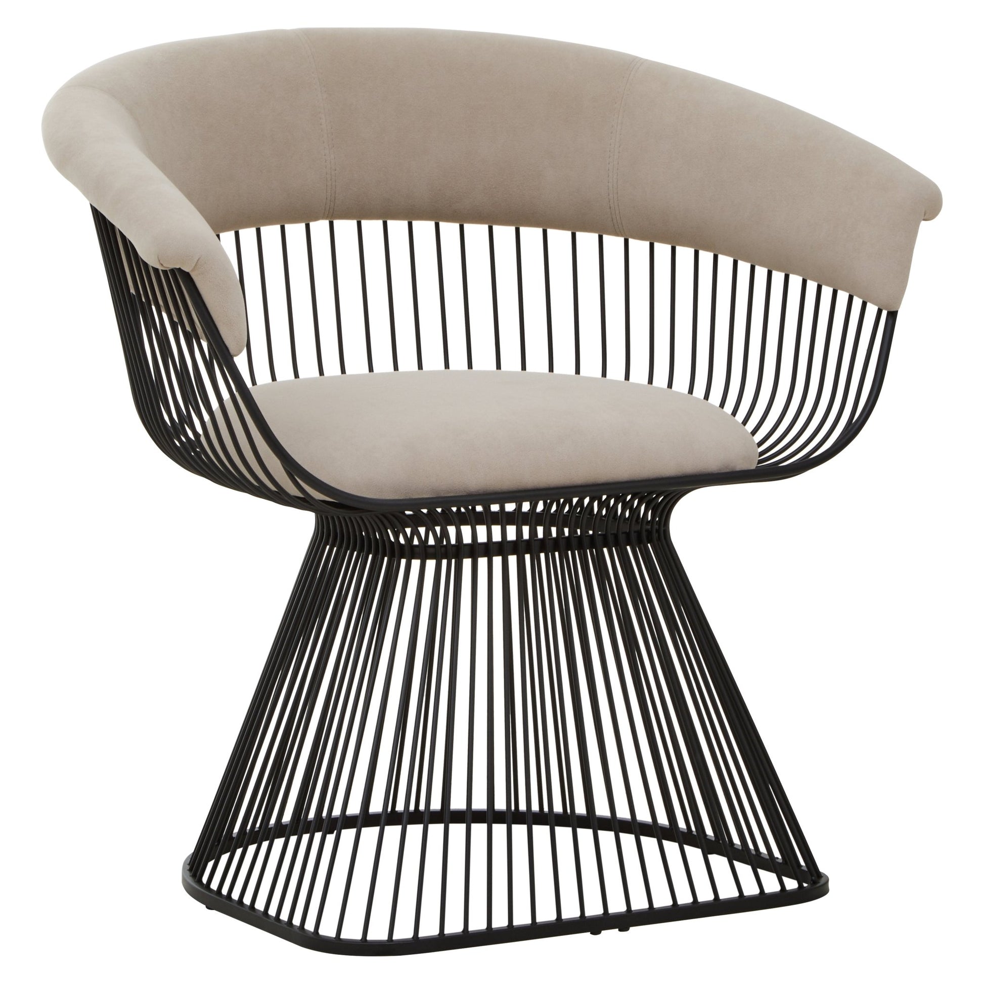 Sander Mink and Black Velvet Chair - Skandi London