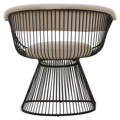 Sander Mink and Black Velvet Chair - Skandi London