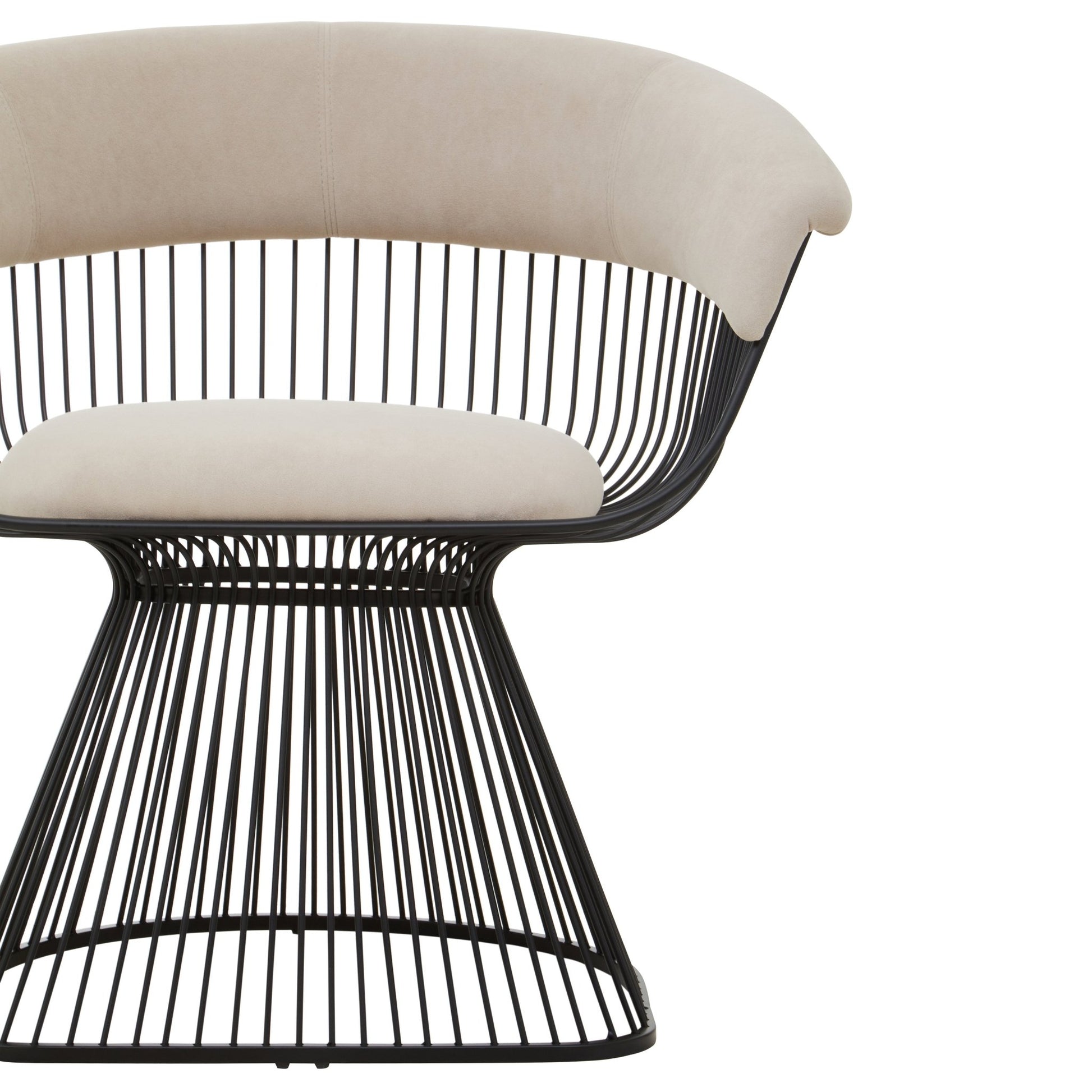 Sander Mink and Black Velvet Chair - Skandi London
