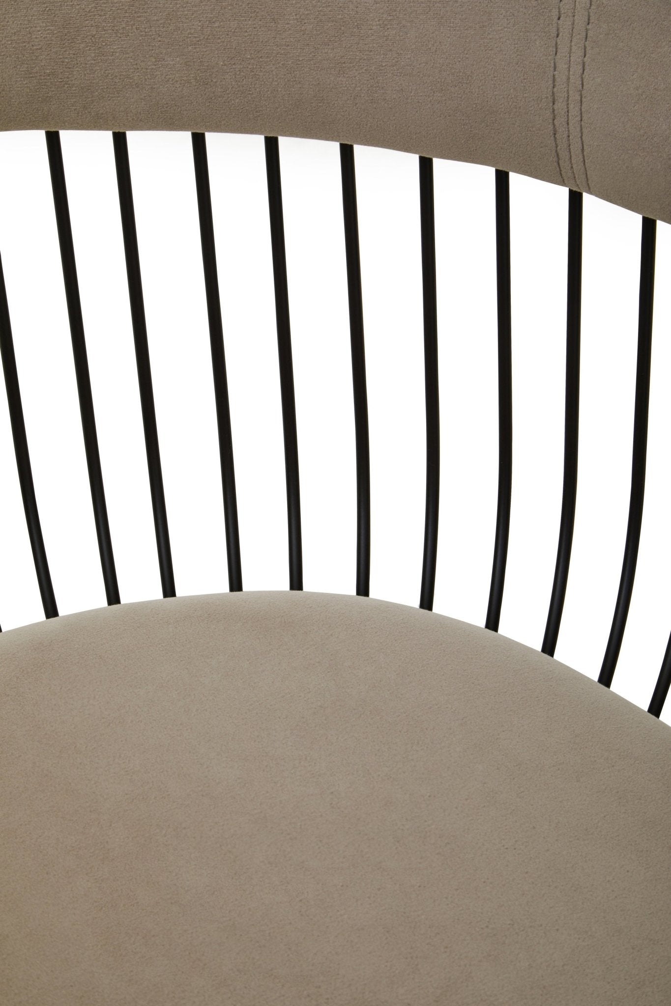 Sander Mink and Black Velvet Chair - Skandi London