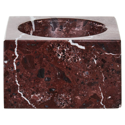 Vida Square Red Marble Bowl - Skandi London