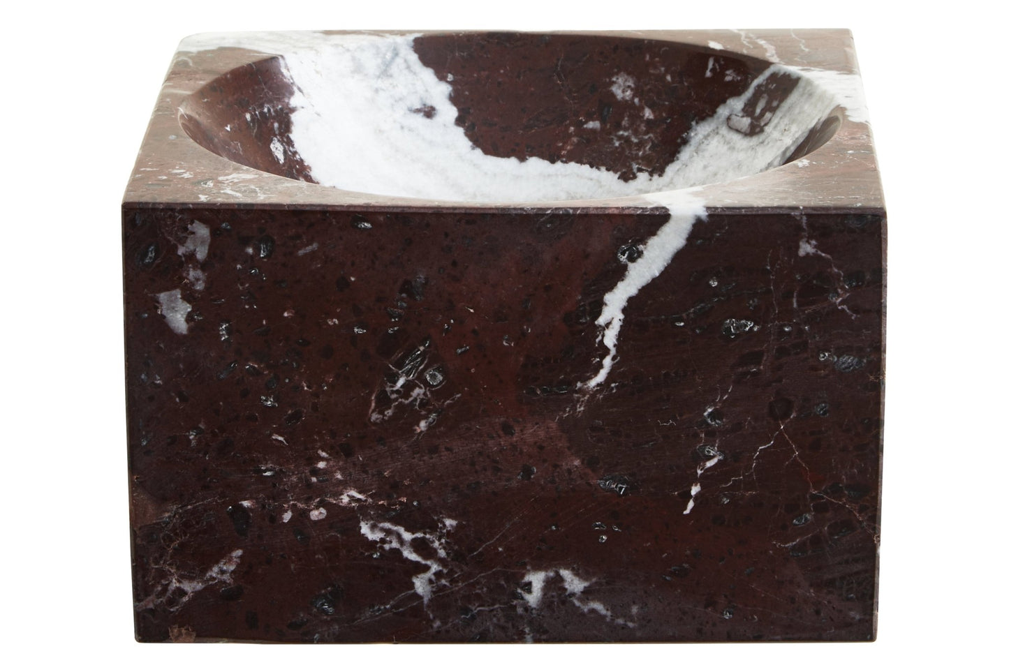 Vida Square Red Marble Bowl - Skandi London
